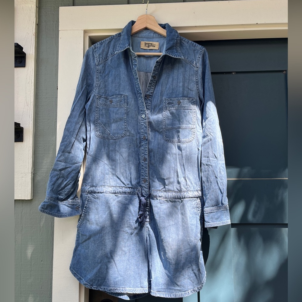 Holding Horses chambray romper